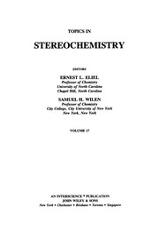 Cover of Topics in Stereochemistry by Ernest L. Eliel