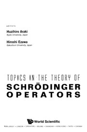 Cover of Topics in the theory of Schrödinger operators by Huzihiro Araki