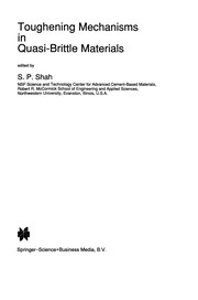 Front cover of Toughening Mechanisms in Quasi-Brittle Materials by S. P. Shah