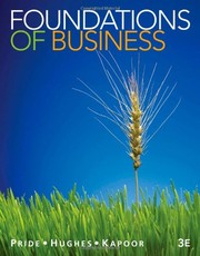 Cover of Foundations of Business by William M. Pride