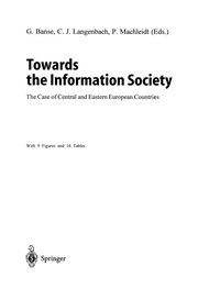 Cover of Towards the Information Society by Gerhard Banse