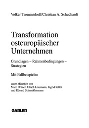 Front cover of Transformation osteuropäischer Unternehmen by Volker Trommsdorff