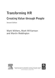 Cover of Transforming HR by Mark Withers