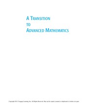 Front cover of A transition to advanced mathematics by Smith, Douglas