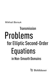 Front cover of Transmission problems for elliptic second-order equations in non-smooth domains by Mikhail Borsuk