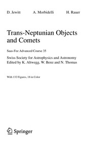 Cover of Trans-Neptunian objects and comets by D. Jewitt