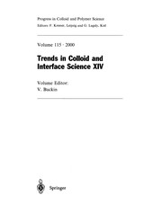 Front cover of Trends in Colloid and Interface Science XIV by Vitaly Buckin
