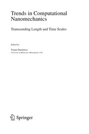 Front cover of Trends in Computational Nanomechanics by Traian Dumitrica