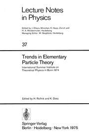 Cover of Trends in Elementary Particle Theory by H. Rollnik