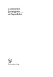 Front cover of Tröpfchenmodelle des Flüssig-Gas-Übergangs und ihre Computersimulation by János Kertész