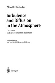 Front cover of Turbulence and Diffusion in the Atmosphere by Blackadar, Alfred K.