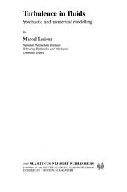 Front cover of Turbulence in Fluids by Marcel Lesieur