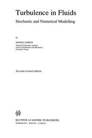 Front cover of Turbulence in Fluids by Marcel Lesieur