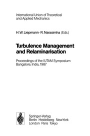 Cover of Turbulence Management and Relaminarisation by H. W. Liepmann
