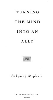 Front cover of Turning the mind into an ally by Sakyong Mipham Rinpoche