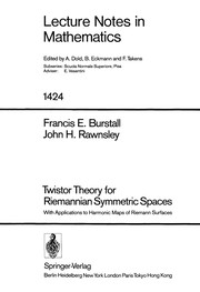 Front cover of Twistor theory for Riemannian symmetric spaces by Francis E. Burstall