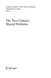 Cover of The Two Cultures: Shared Problems by Ernesto Carafoli