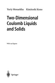 Front cover of Two-Dimensional Coulomb Liquids and Solids by Yuriy Monarkha