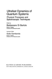 Front cover of Ultrafast dynamics of quantum systems by Baldassare Di Bartolo