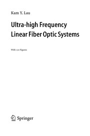 Front cover of Ultra-high frequency linear fiber optic systems by Kam Y. Lau