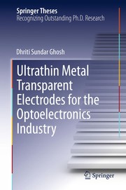 Front cover of Ultrathin Metal Transparent Electrodes for the Optoelectronics Industry by Dhriti Sundar Ghosh