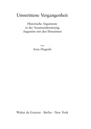 Front cover of Umstrittene Vergangenheit by Arne Hogrefe