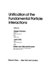 Front cover of Unification of the Fundamental Particle Interactions by S. Ferrara