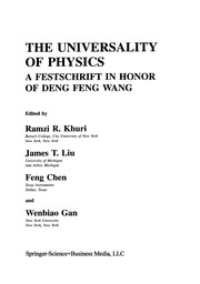 Cover of The Universality of Physics by Ramzi R. Khuri