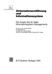 Front cover of Unternehmensführung und Informationssystem by Hubert Österle
