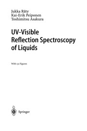 Front cover of UV-Visible Reflection Spectroscopy of Liquids by Jukka Räty