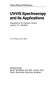Front cover of UV-VIS Spectroscopy and Its Applications by Heinz-Helmut Perkampus