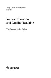 Cover of Values education and quality teaching by Terry Lovat