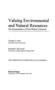 Front cover of Valuing environmental and natural resources by Timothy C. Haab