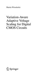 Front cover of Variation-Aware Adaptive Voltage Scaling for Digital CMOS Circuits by Martin Wirnshofer