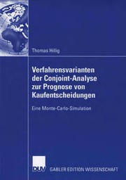 Front cover of Verfahrensvarianten der Conjoint-Analyse zur Prognose von Kaufentscheidungen by Thomas Hillig