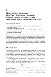 Cover of Very high resolution photoelectron spectroscopy by Stephan Hüfner