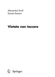 Front cover of Vietato non toccare by Alessandra Drioli