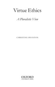 Cover of Virtue ethics by Christine Swanton