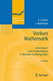 Front cover of Vorkurs Mathematik by Erhard Cramer