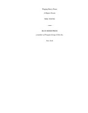 Cover of Waging Heavy Peace by Neil Young