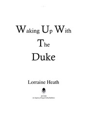 Cover of Waking up with the Duke by Lorraine Heath
