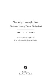 Cover of Walking through fire by Nawal El Saadawi