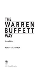 Cover of The Warren Buffett way by Hagstrom, Robert G
