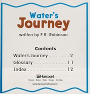 Cover of Water's Journey (Instant Readers Science, Book 1) by F. R. Robinson