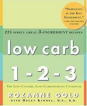 Cover of Low Carb 1-2-3 by Rozanne Gold