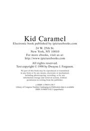 Front cover of Kid Caramel, private investigator by Dwayne J. Ferguson