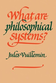 Cover of What are philosophical systems? by Jules Vuillemin
