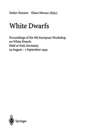 Front cover of White dwarfs by European Workshop on White Dwarfs (9th 1994 Kiel, Germany)
