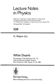 Front cover of White dwarfs by IAU Colloquium (114th 1988 Dartmouth College)