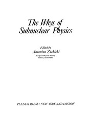 Front cover of The whys of subnuclear physics by International School of Subnuclear Physics (15th 1977 Erice, Sicily)
